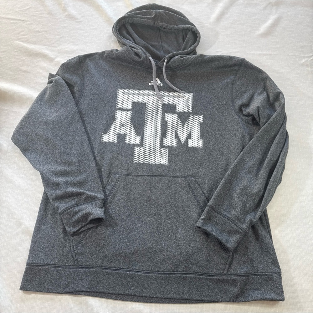 Adidas Charcoal Gray Men's Texas A&M Hoodie